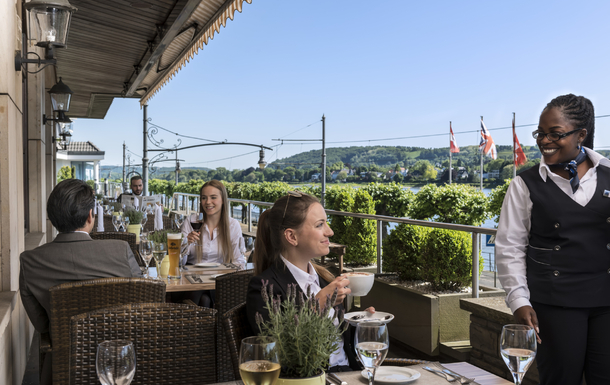 Terrasse des Maritim Hotel Königswinter