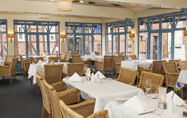 Restaurant des DORMERO Hotel Altes Kaufhaus in Lüneburg