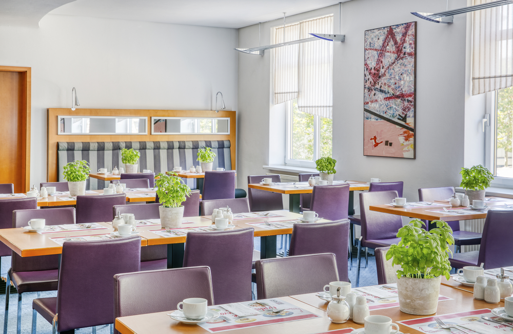 Frühstückssaal im Hotel Erfurt City Center by Leonardo Hotels
