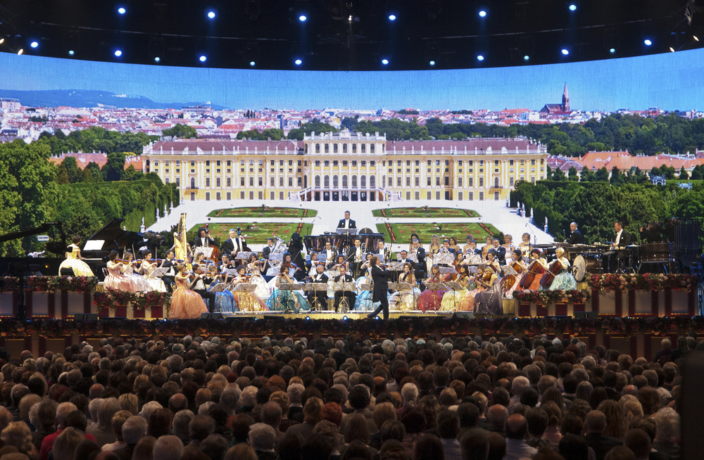 Sicht auf die Bühne bei André Rieu in Wien